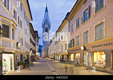 Italien, Südtirol, Südtirol, Eisacktal, Brixen, Zentrum, Fußgängerzone, Innenstadt, Stockfoto