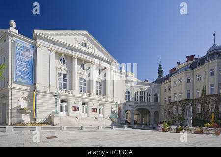 Österreich, Niederösterreich, Baden bei Wien, Thermenregion, Stadttheater, Theaterplatz, Stockfoto