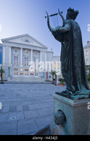 Österreich, Baden bei Wien, Stadttheater, Theaterplatz, Zentrum, Fußgängerzone, Stockfoto