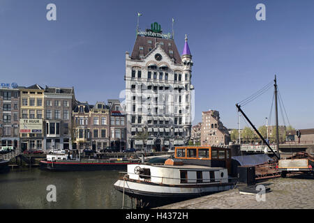 Niederlande, Rotterdam, das Weiße Haus, Wijnhaven, Stockfoto