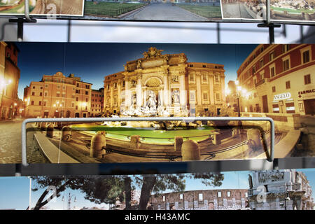 Postkarte, Fontana di Trevi, Italien, Rom, Stockfoto