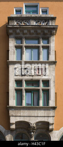 Sendlinger Straße, Fassade, Detail, München, Bayern, Deutschland, Stockfoto