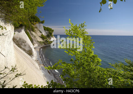 Deutschland, Mecklenburg-Vorpommern, Ostsee, Insel Rügen, Nationalpark Jasmund, Kreide Felsen, Stockfoto