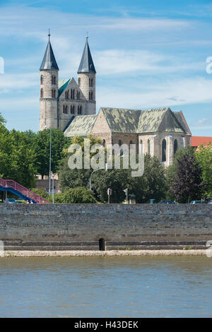 Kloster Kirche St. Marien, das Kloster unserer lieben Frau, Elbe, Magdeburg, Sachsen-Anhalt, Deutschland Stockfoto