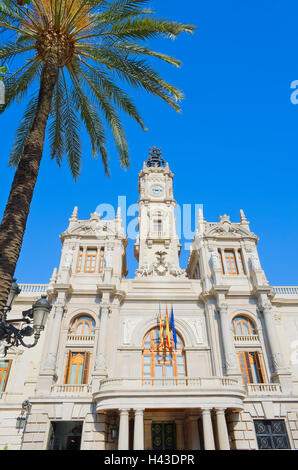 Rathaus, Valencia, Spanien Stockfoto