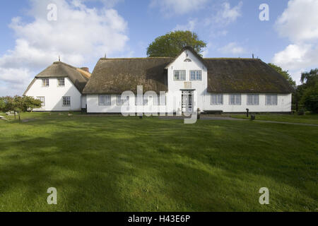 Deutschland, Schleswig - Holstein, Sylt, Keitum, Friesisch Haus, der Nordsee-Insel-Nordsee Stockfoto