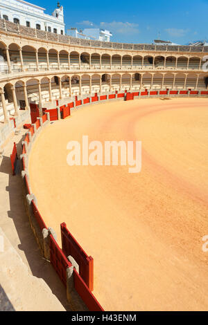 Stierkampfarena, die Plaza de Toros de Ronda, Provinz Malaga, Ronda, Andalusien, Spanien Stockfoto