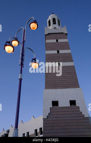 Saudi Arabien, Provinz Asir, Abha, Minarett, Stockfoto