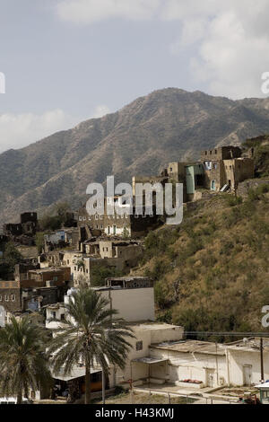 Saudi Arabien, Provinz Asir, Rijad Alma, lokale Ansicht, Stockfoto