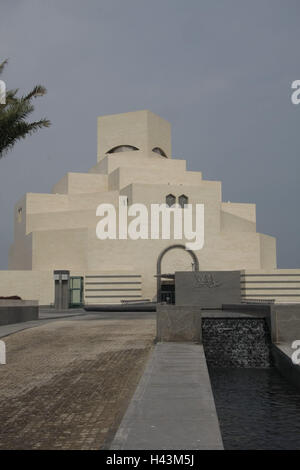 Katar, Doha, Museum islamischer Art, Katar, Gebäude, Architektur, platzieren von Interesse, Kultur, Museumsbau, Wasser, gut, draußen, menschenleer, Stockfoto