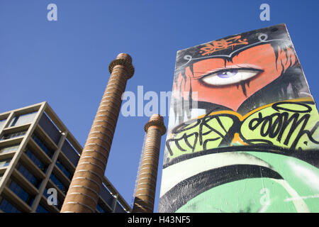 Graffiti im Zentrum Stadt Barcelona, Katalonien, Spanien Stockfoto