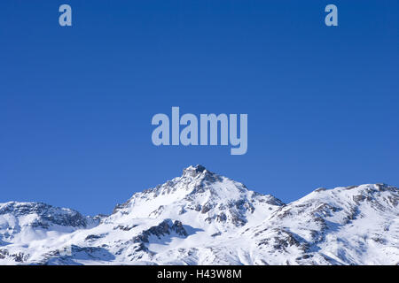 Schweiz, Bündner, Albula, Bivio, Bergpanorama, Winter, Stockfoto
