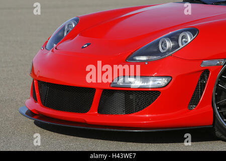 Rotes Auto spoiler Stockfotografie - Alamy