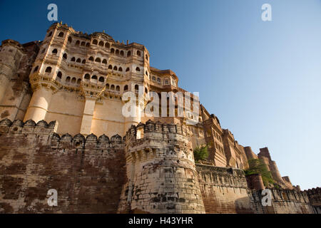 Indien, Rajasthan, Jodhpur, Meherangarh, Festungsanlage, Detail, Stockfoto