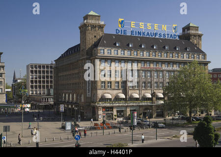 Deutschland, Nordrhein-Westfalen, Lebensmittel, Warenhaus Handelshof, außen, Stadt, Gebäude, Haus, Handelsgericht, Kaufhaus, Fassade, Architektur, Stockfoto