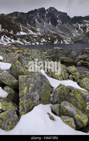 Tarn-Ve? Ké Hincovo, Strbske Pleso, hohe Tatra-Nationalpark, Presovsky Kraj, Slowakei, Stockfoto