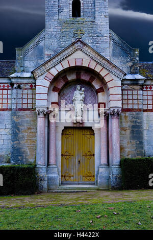 Frankreich, Bourgogne, Saone-et-Loire, Chalon-Sur-Saône, Bresse-Sur-Grosne, Schloss Band, im Außenbereich Stockfoto