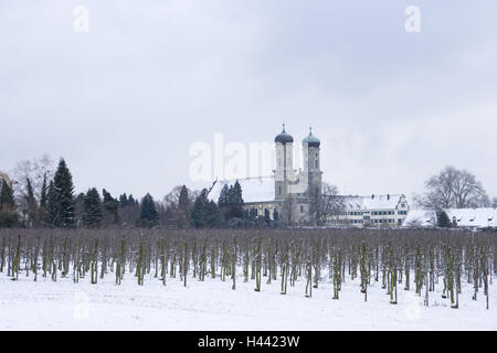 Deutschland, Baden-Würtemberg, Bodensee, Bodensee, Friedrichshafen, (Schloss), Winter, Stockfoto