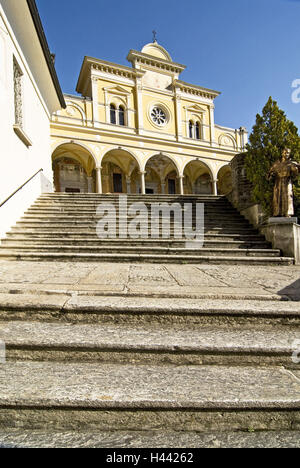 Schweiz, Tessin, Luzern, Wallfahrtskirche "Madonna del Sasso", Stockfoto