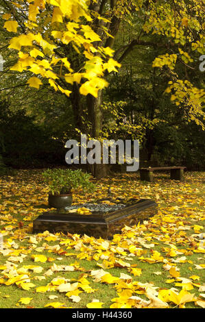 Grab Irmgard Eilenstein, Familienfriedhof Kruppe, Friedhof Bredeney, Essen, North Rhine-Westphalia, Germany, Stockfoto