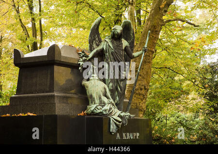 Friedhof der Familie Krupp, Friedhof Bredeney, Essen, North Rhine-Westphalia, Germany, Stockfoto