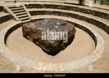 Namibia, Hoba Meteorit, Afrika, Meteorit Hoba, Eisen, Ort von Interesse, Reiseziel, Stufen, Mauern, draußen, menschenleer, Denkmal, Naturdenkmal, Stockfoto