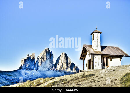 Italien, Südtirol, Dolomiten, drei Zinnen, Band, Stockfoto