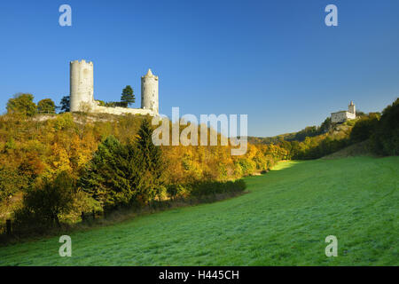 Deutschland, Sachsen-Anhalt, Ruinen Burg und Halle Ecke Herde, Stockfoto