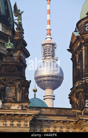 Deutschland, Berlin, Berliner Dom, Fernsehturm, Detail, Stockfoto