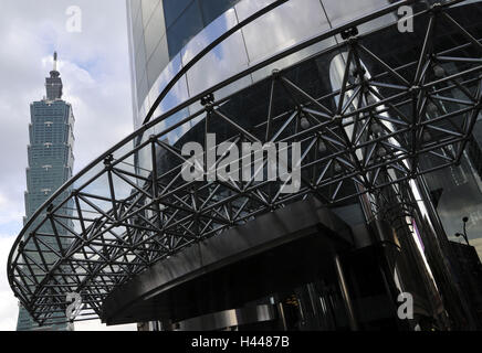 Taipei 101 Turm, Wolkenkratzer, Taipeh, Taiwan, Stockfoto