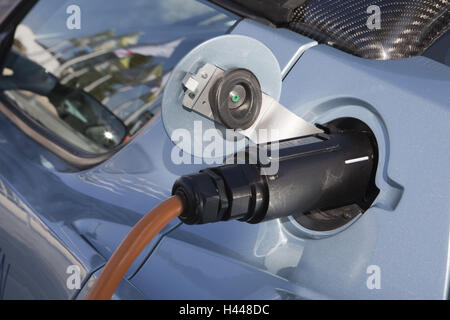 Laden Bahnhof, Connector, Energie, Elektromobil, kostenlos, mittlere close-up, Stockfoto