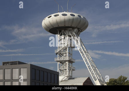 Deutschland, Nordrhein-Westfalen, Lünen, Technologiepark Lüntec, Lüntec-Tower, Colani-Ei, Stockfoto