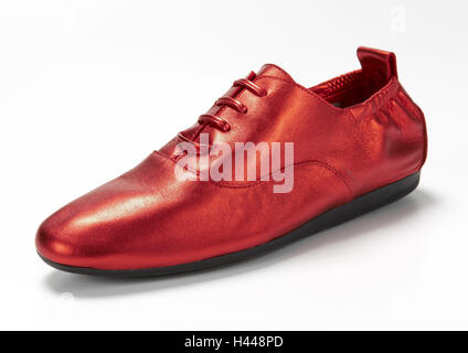 Lady's Schuh, rot, glänzend, Stockfoto