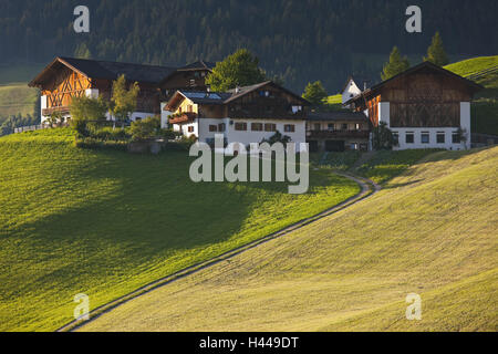 Italien, Südtirol, Dolomiten, Villnösstal, Bauernhof, Stockfoto