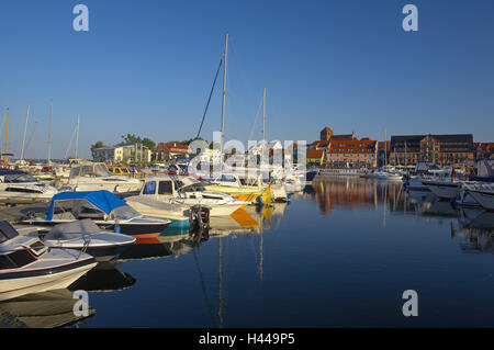 Deutschland, Mecklenburg Tiefland deutlich voller Seen, waren, Marina, Stockfoto