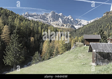 Südtirol, Dolomiten, Berglandschaft, Rosengarten, Stockfoto