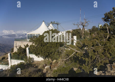 Saudi Arabien, Provinz Asir, Seilbahn obere Anschluss Al Soudah, Stockfoto