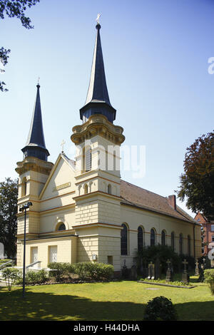 Celle, Kirche im französischen Garten, Stockfoto