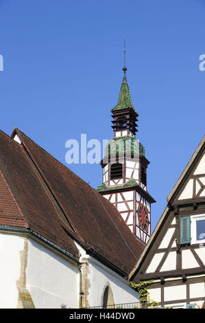 Deutschland, Baden-Wurttemberg, Waiblingen, Nikolaus-Kirche, Stockfoto