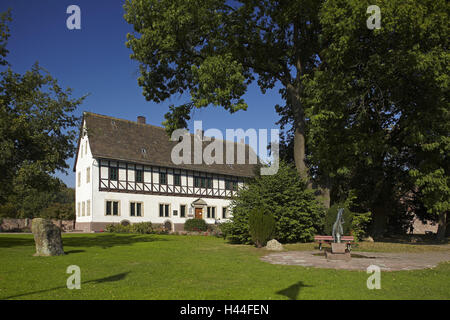 Deutschland, Weser Bergland, Bodenwerder, Rathaus, Stockfoto