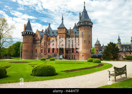 HAARZUILENS, Niederlande - 18. Mai 2012: Schloss de Haar Stockfoto