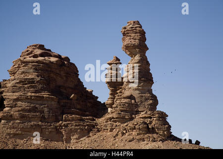 Saudi Arabien, Provinz Tabuk, Hisma Bergwelt, Stockfoto