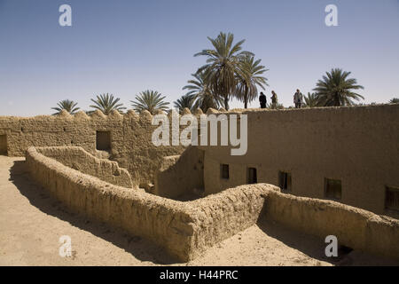 Saudi Arabien, Provinz Tabuk, Tayma, Ibn Rumman Palast, 18 Cent Stadt., Stockfoto