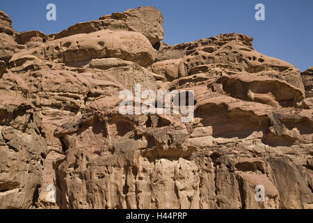 Saudi Arabien, Provinz Tabuk, Hisma Bergwelt, Stockfoto