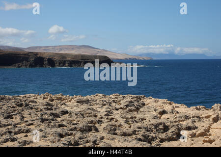 Galle Küste mit Puerto De La Pena auf Fuerteventura, Stockfoto