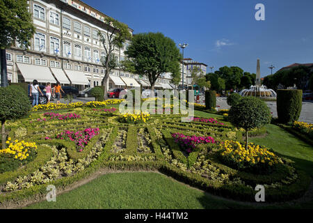 Nordportugal, Guimares, Altstadt, park, Stockfoto