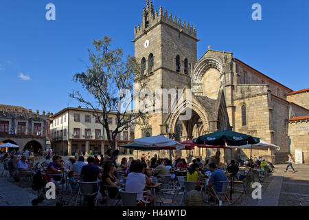 Nordportugal, Guimares, Altstadt, Platz Praca de Santiago, Stockfoto