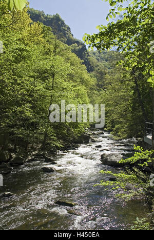 Deutschland, Sachsen-Anhalt, Harz, Bodetal, Bode, Stockfoto