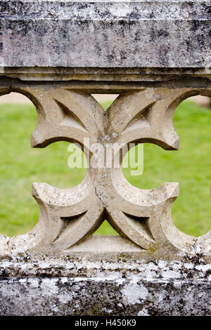 Sperre, Steinbalustrade, Ornament, Detail, Stockfoto