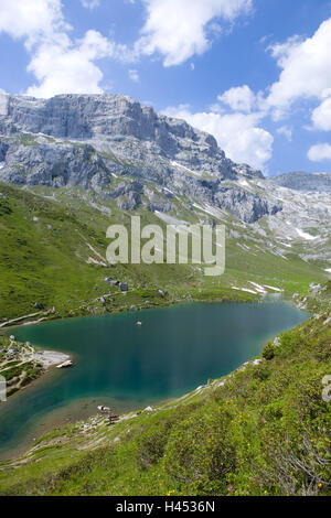 Schweiz, Bündner, Prättigau, Kreuzgang, St. Antönien, Partnunsee, Stockfoto